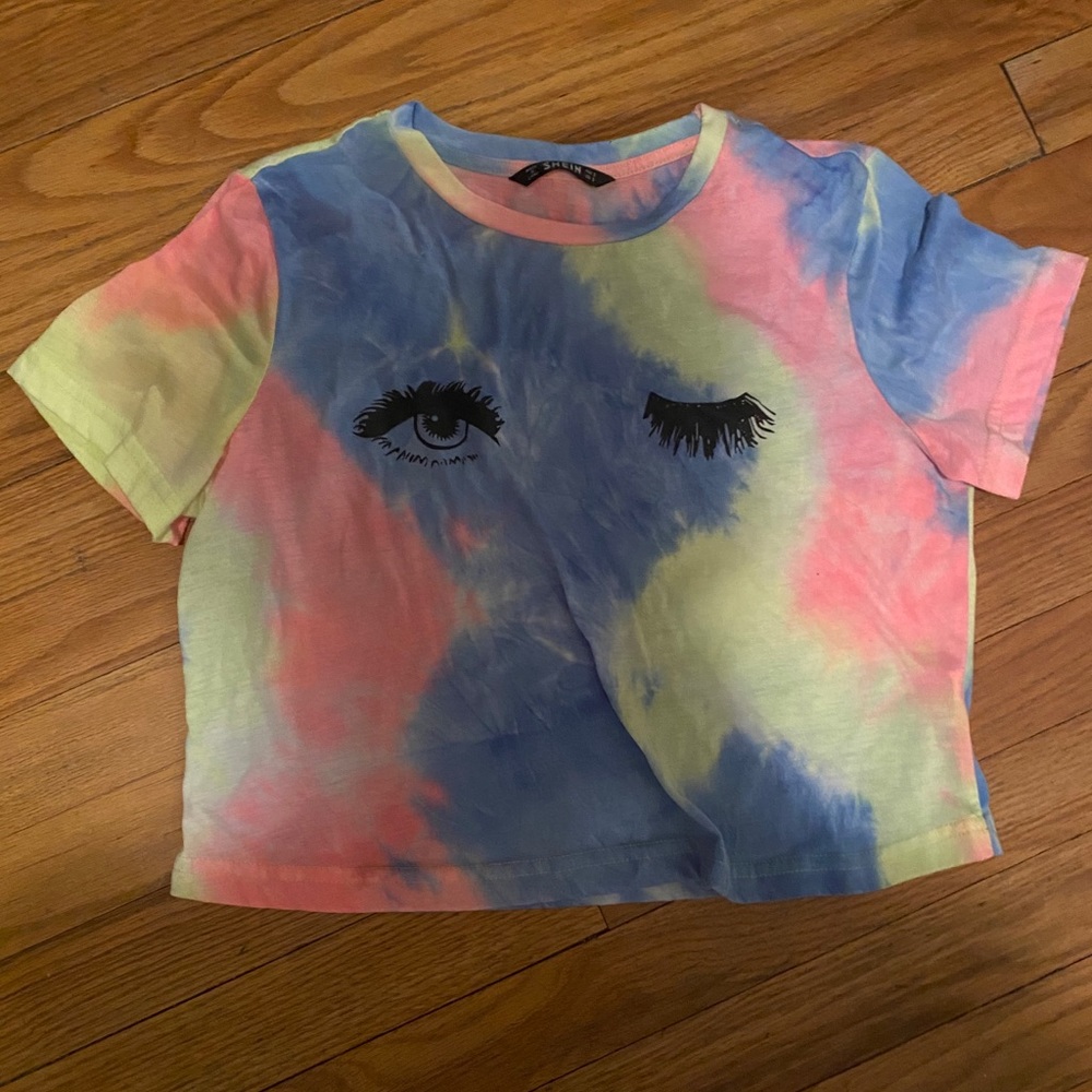 Tie-Dye Eyelash Top